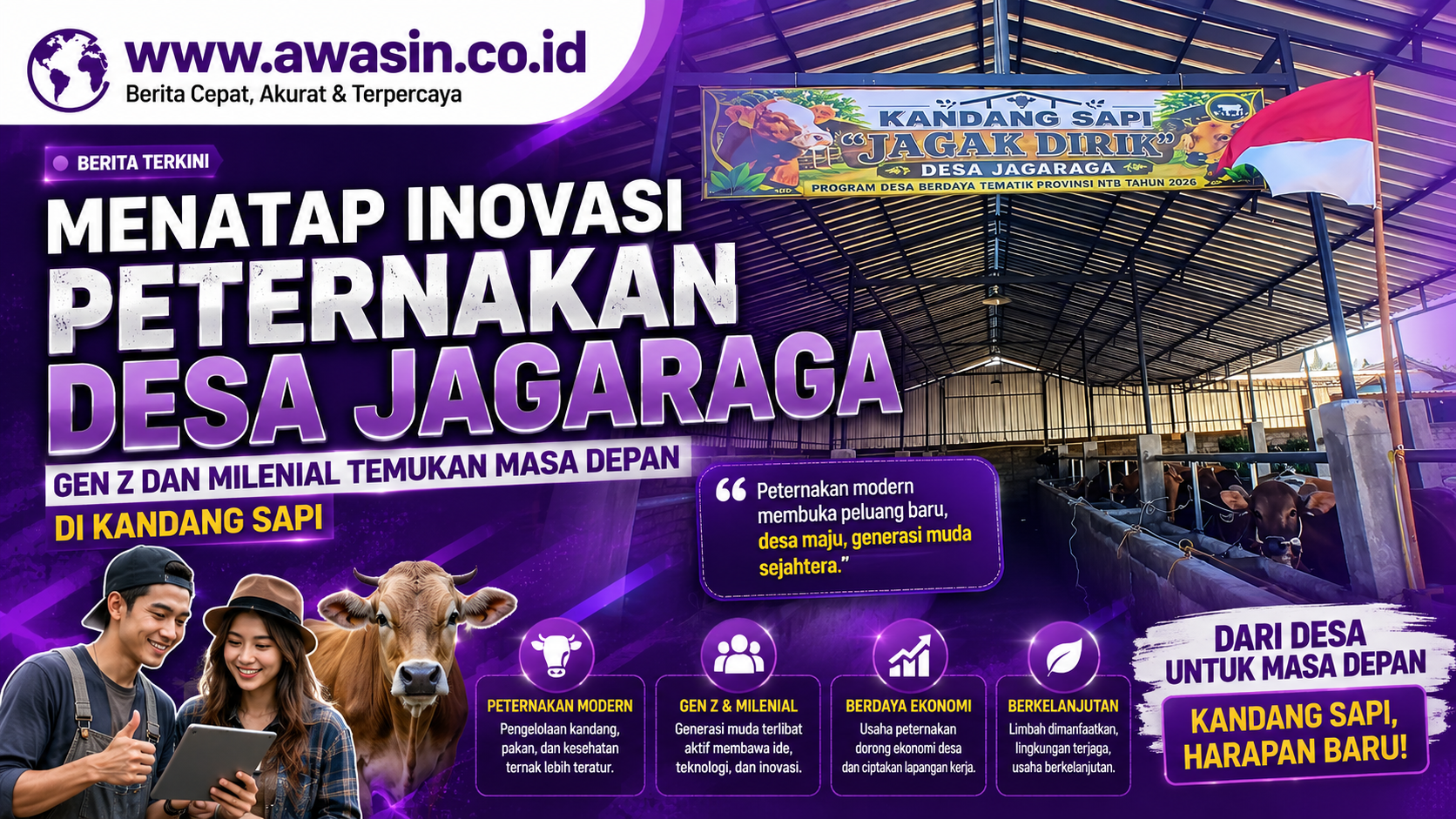 Peternakan Desa Jagaraga Berinovasi, Gen Z dan Milenial Didorong Jadi Penggerak Baru