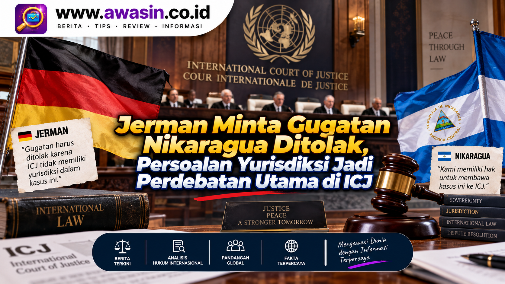 Jerman Minta Gugatan Nikaragua Ditolak, Persoalan Yurisdiksi Jadi Perdebatan Utama di ICJ
